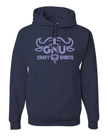 Navy Jerzees NuBlend Hooded Sweatshirt Gnu Craft Spirits